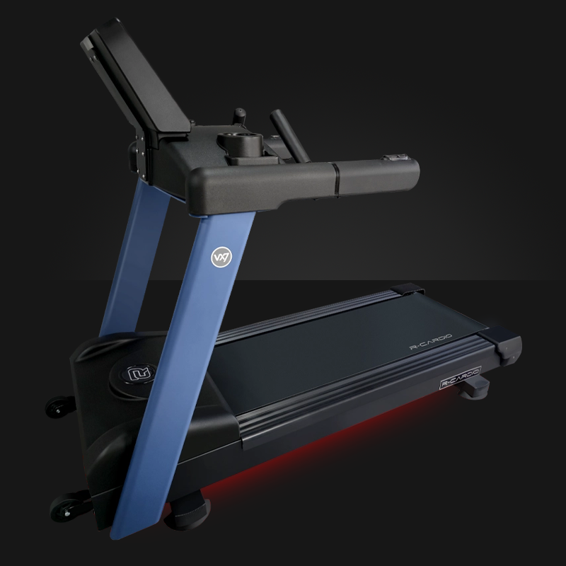 Esteira profissional VX7 R-Cardio para academias com motor WEG e alto desempenho
