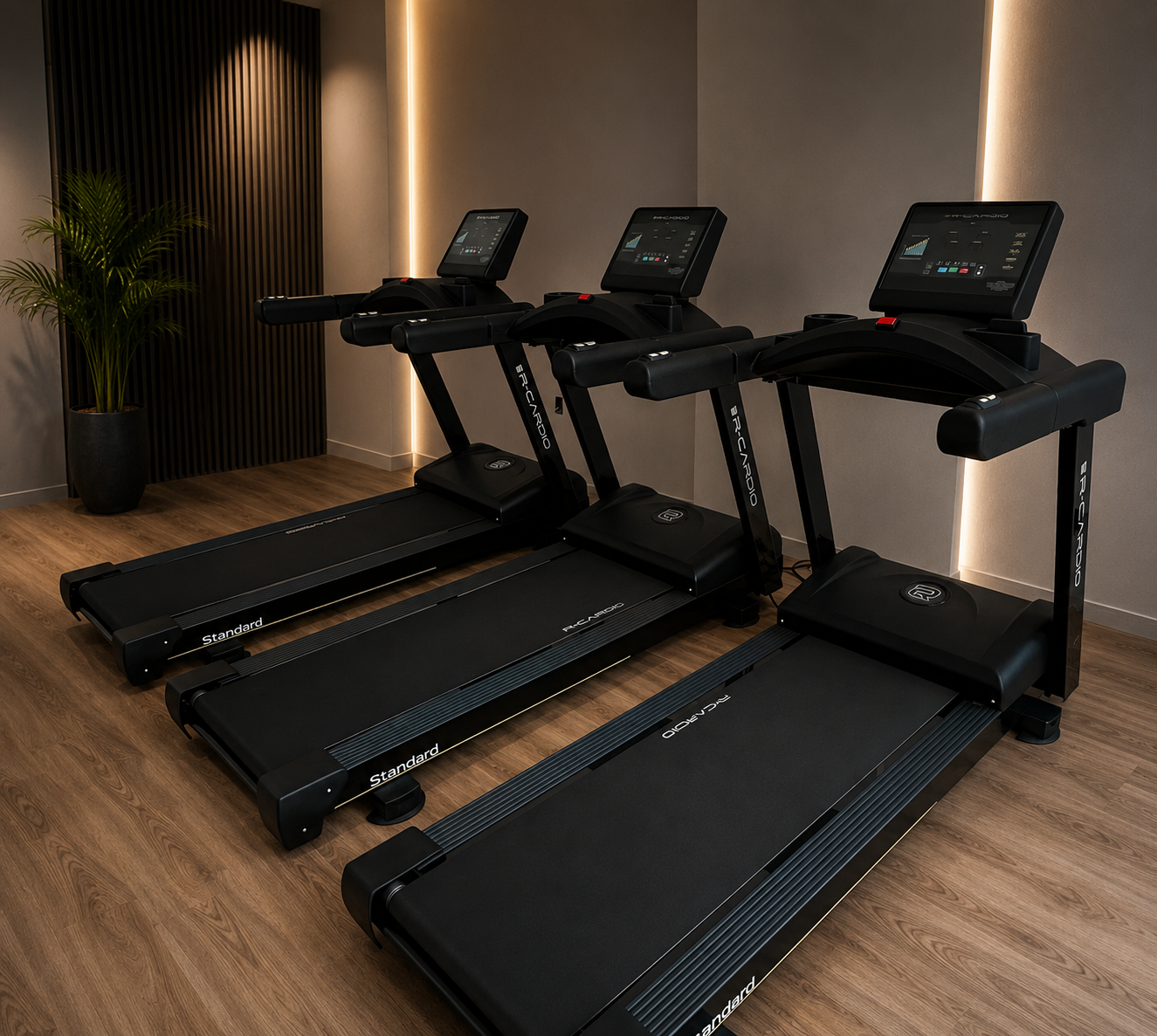 Esteira profissional R-Cardio Standard em academia
